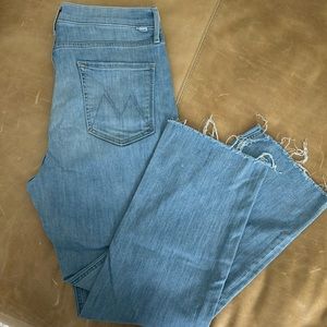 Mother the tripper ankle fray in island time wash